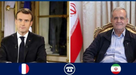 Makron Pezeşkiana zəng vurdu