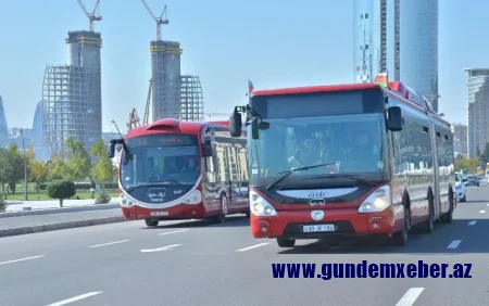 Bu avtobuslar alternativ küçələrdən istifadə edəcək