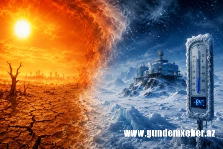 Dünya istidən qovrulduğu vaxt burada rekord şaxta qeydə alındı: -84 dərəcə