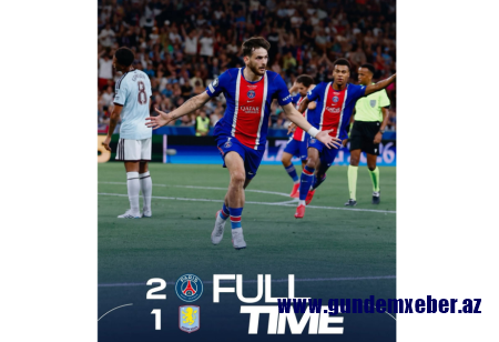 PSJ ardıcıl 2-ci dəfə UEFA Superkubokunun qalibi olub