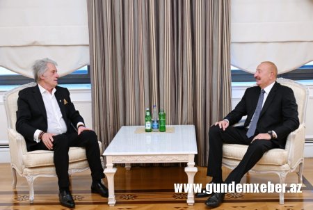 Prezident İlham Əliyev Ukraynanın sabiq Prezidenti Viktor Yuşenko ilə görüşüb